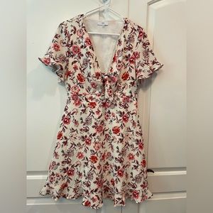 NSR women’s spring or summer floral dress. Above the knee. Zipper in back.